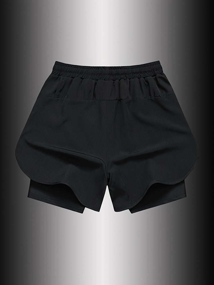 mens graphic sports shorts with drawstrings casual training shorts for summer details 1