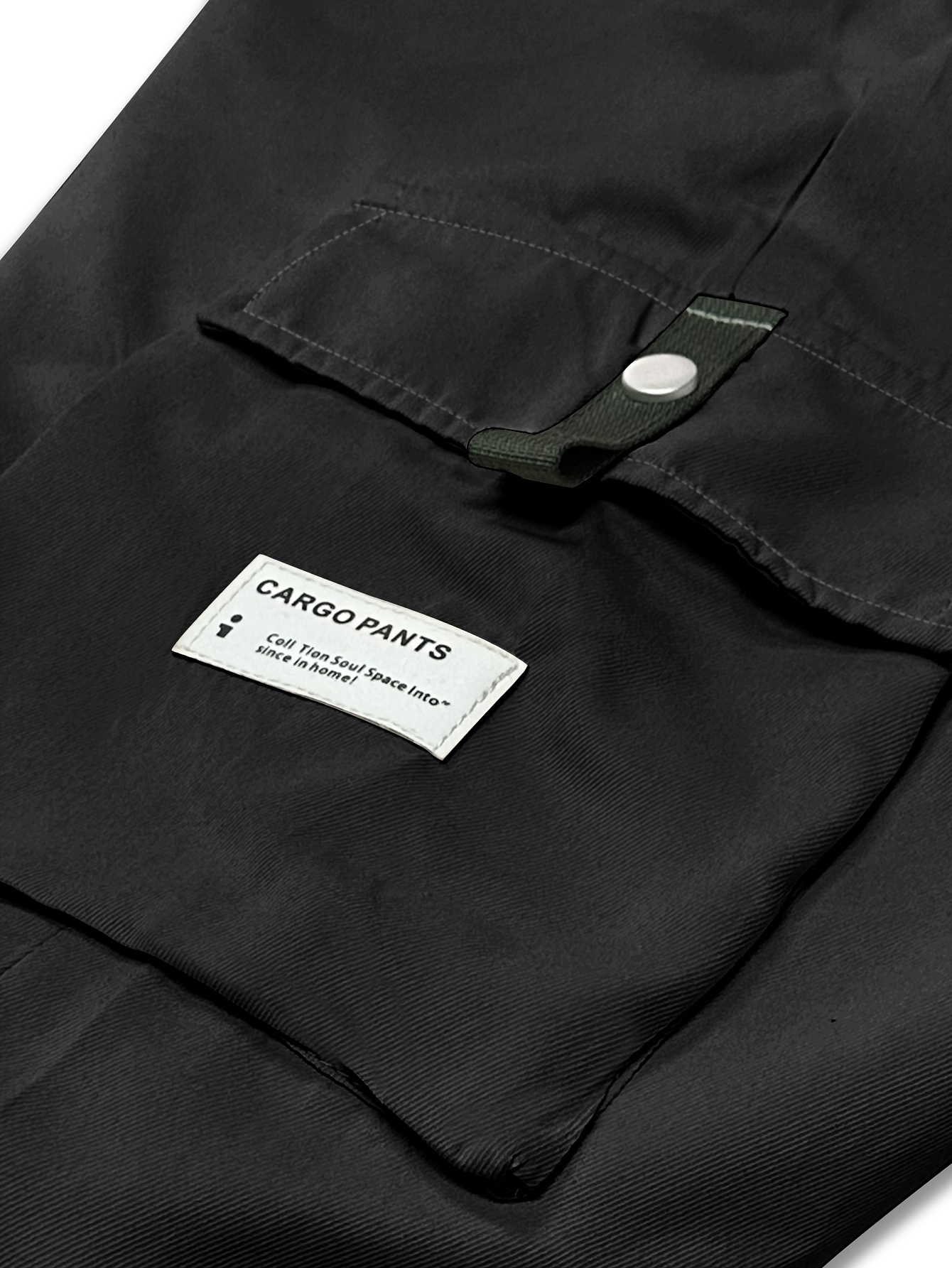 mens solid cargo shorts with multi pockets casual drawstring shorts for summer details 10