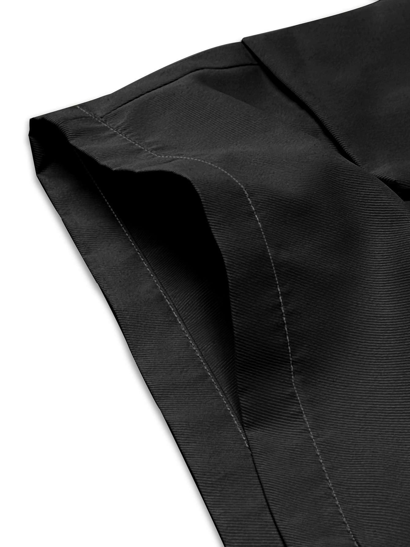 mens solid cargo shorts with multi pockets casual drawstring shorts for summer details 11