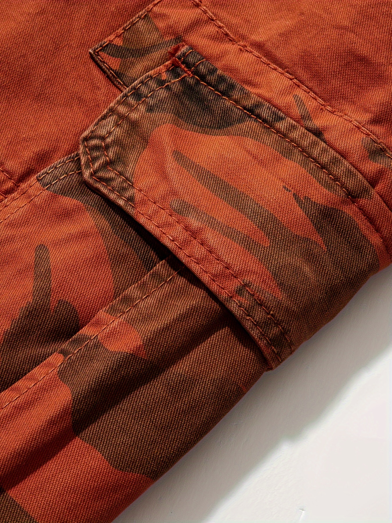 mens casual shorts chic cotton camouflage pattern cargo shorts bermuda shorts details 13