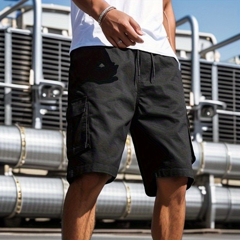 chic cargo shorts mens casual   cargo shorts for summer outdoor activities bermuda shorts details 1