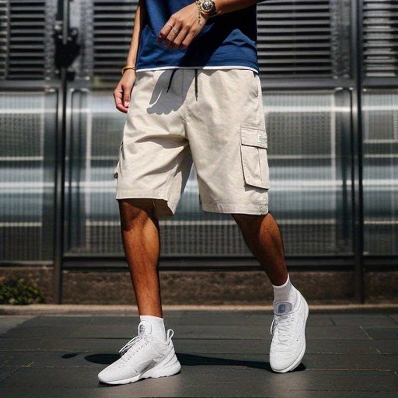 chic cargo shorts mens casual   cargo shorts for summer outdoor activities bermuda shorts details 12