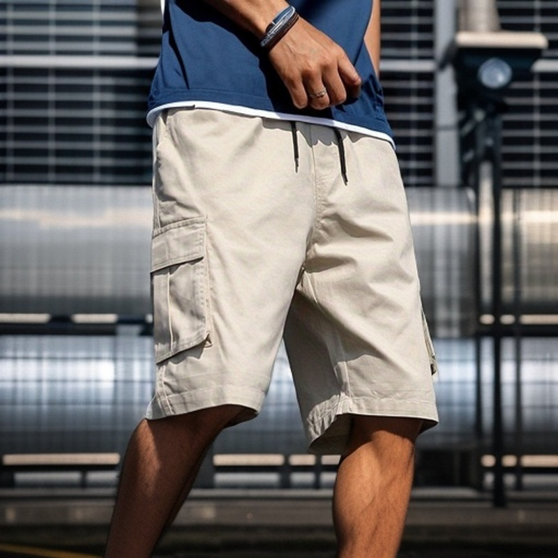 chic cargo shorts mens casual   cargo shorts for summer outdoor activities bermuda shorts details 13