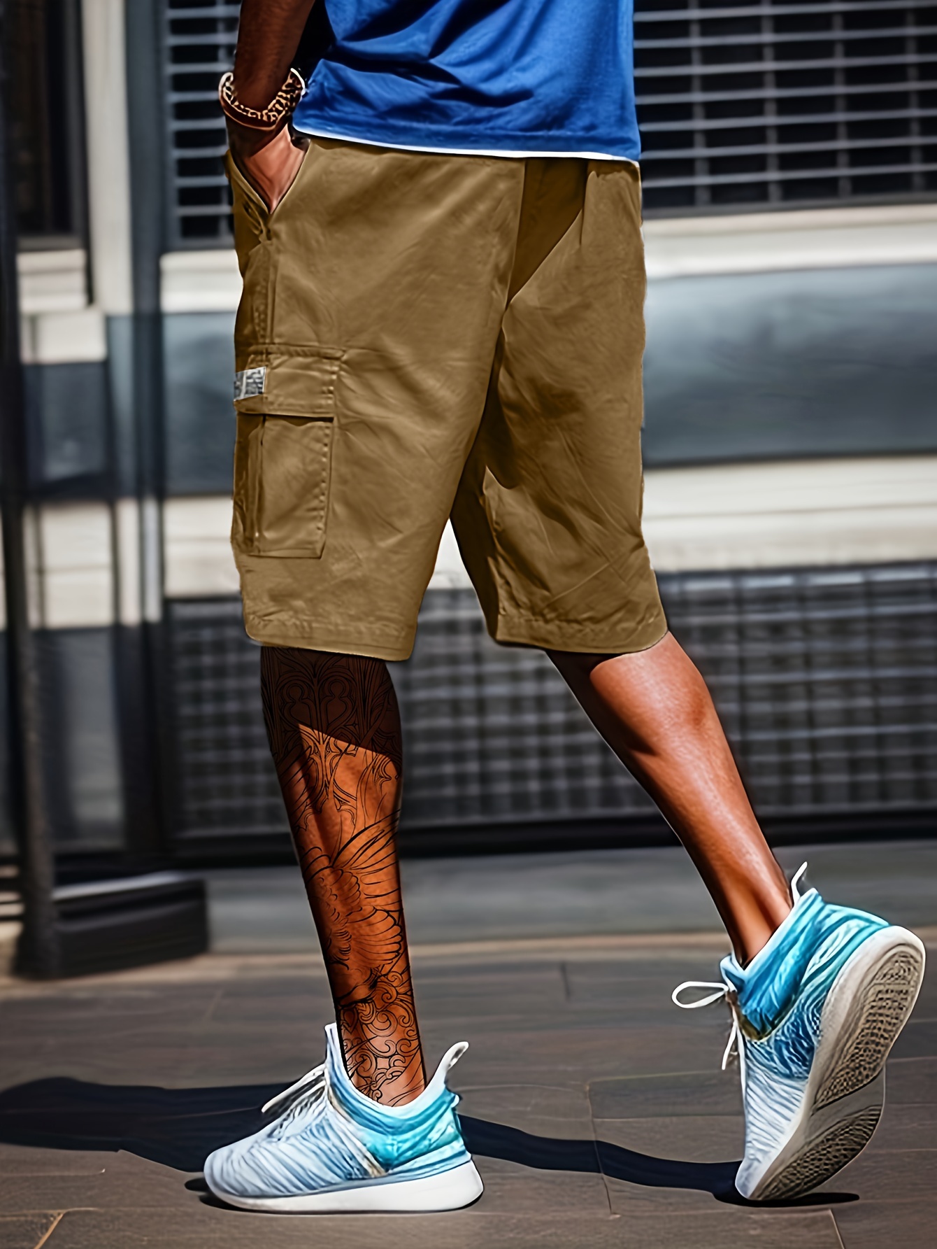 chic cargo shorts mens casual   cargo shorts for summer outdoor activities bermuda shorts details 17