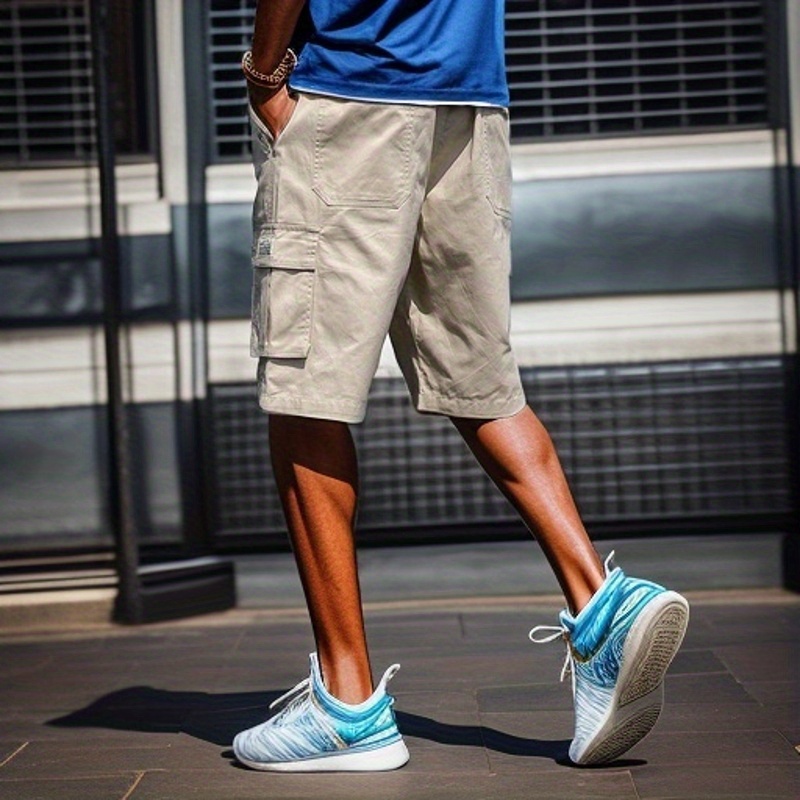 chic cargo shorts mens casual   cargo shorts for summer outdoor activities bermuda shorts details 19