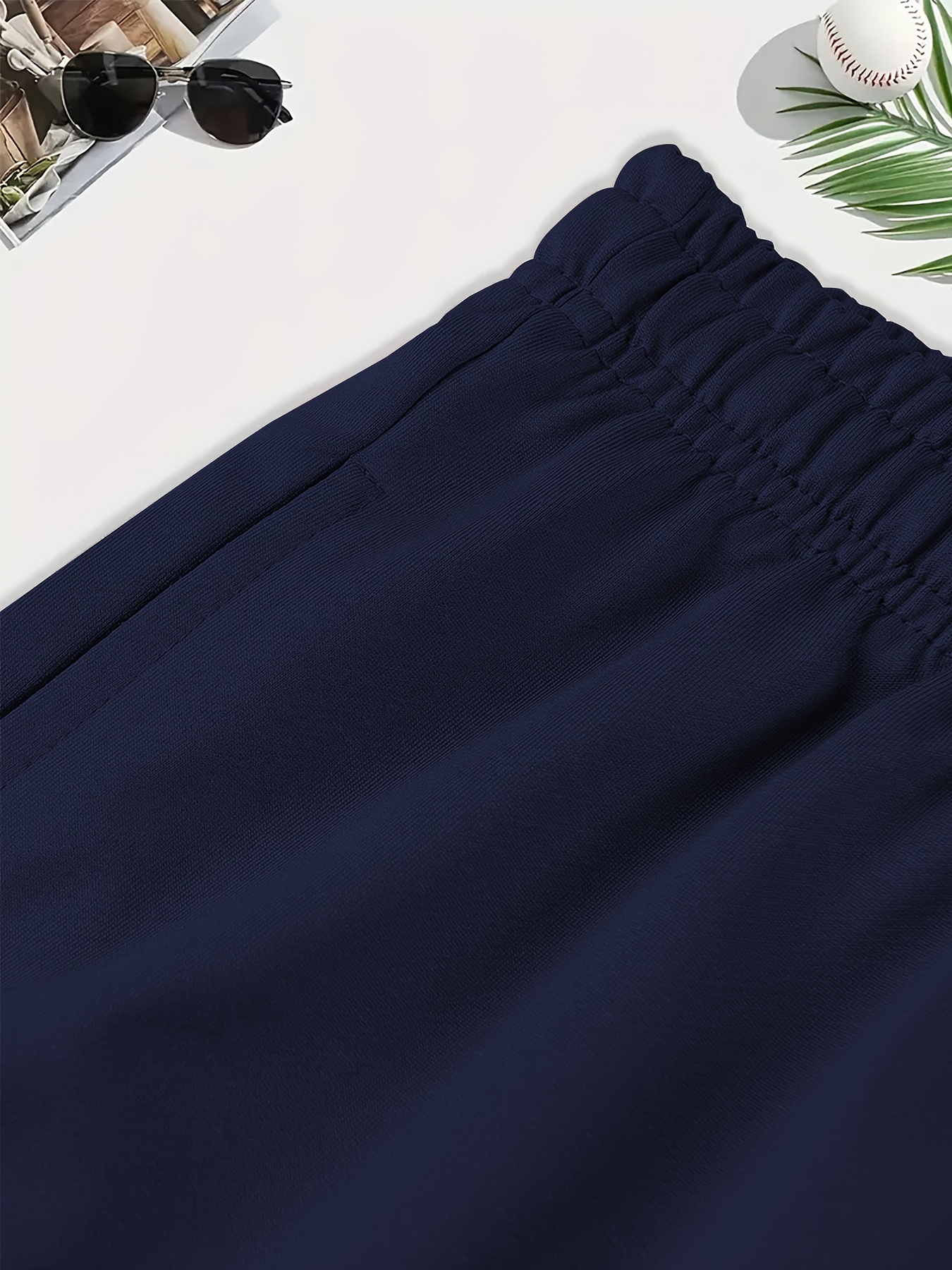 baseball print mens summer fashionable drawstring casual sports loose shorts suitable for outdoor sports comfortable and versatile details 4