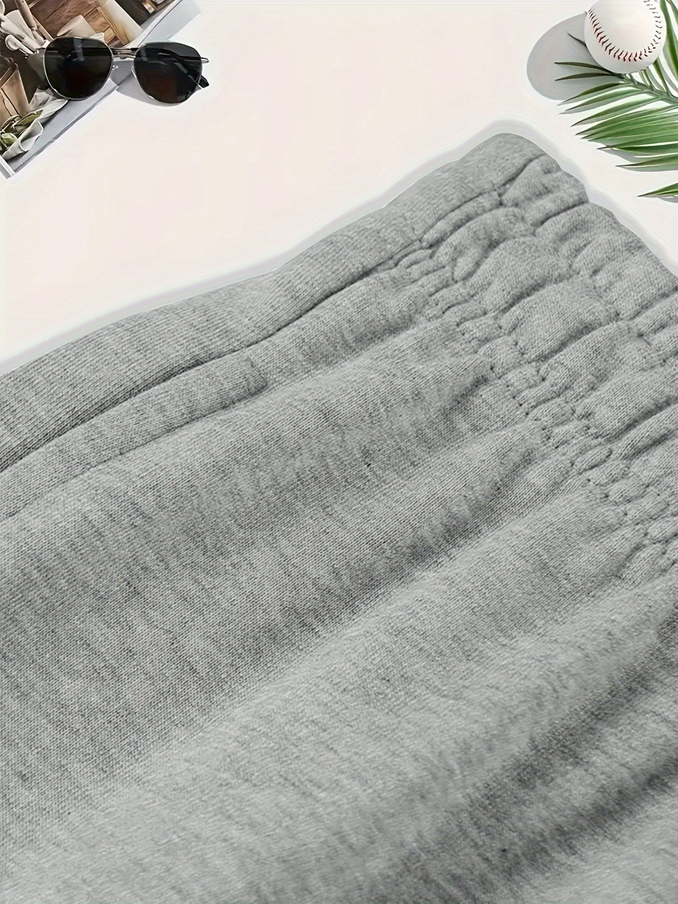 baseball print mens summer fashionable drawstring casual sports loose shorts suitable for outdoor sports comfortable and versatile details 8