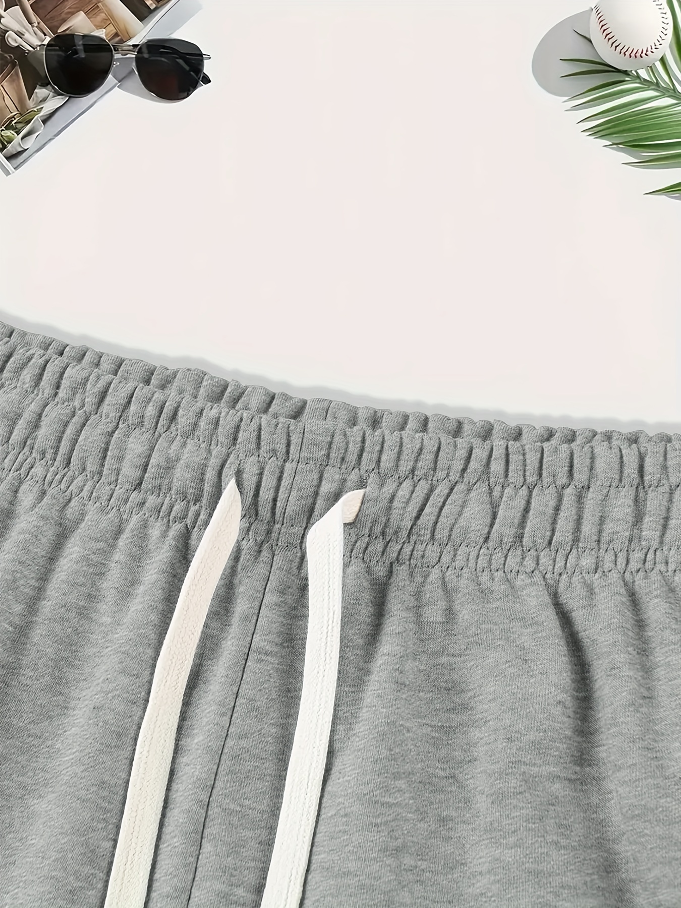 baseball print mens summer fashionable drawstring casual sports loose shorts suitable for outdoor sports comfortable and versatile details 9