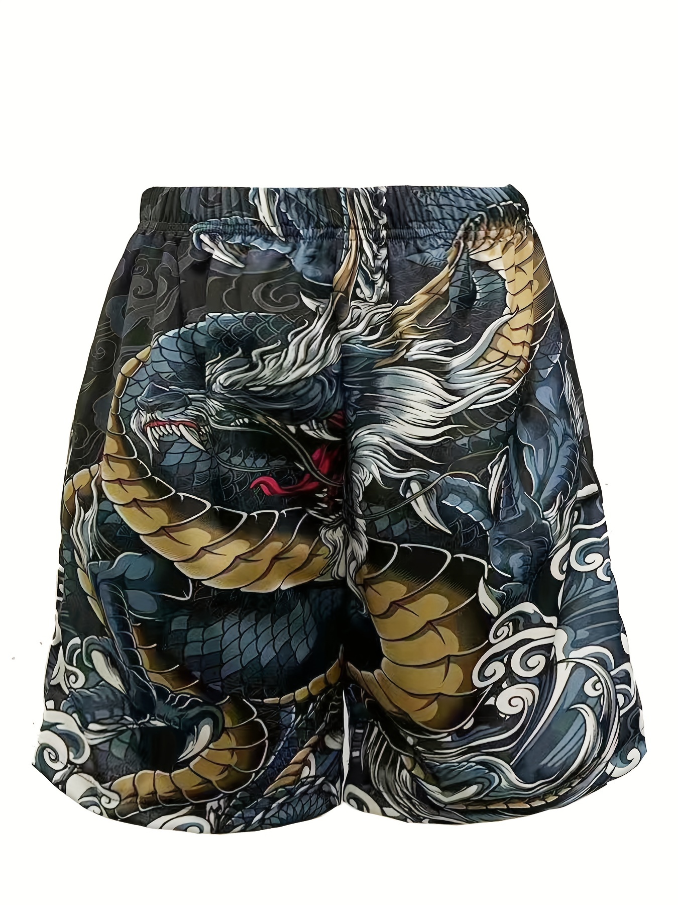 halloween skull pattern comfy shorts mens casual stretch street style shorts for summer details 12