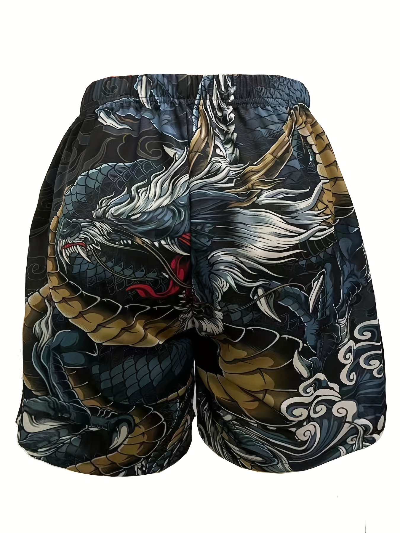 halloween skull pattern comfy shorts mens casual stretch street style shorts for summer details 13