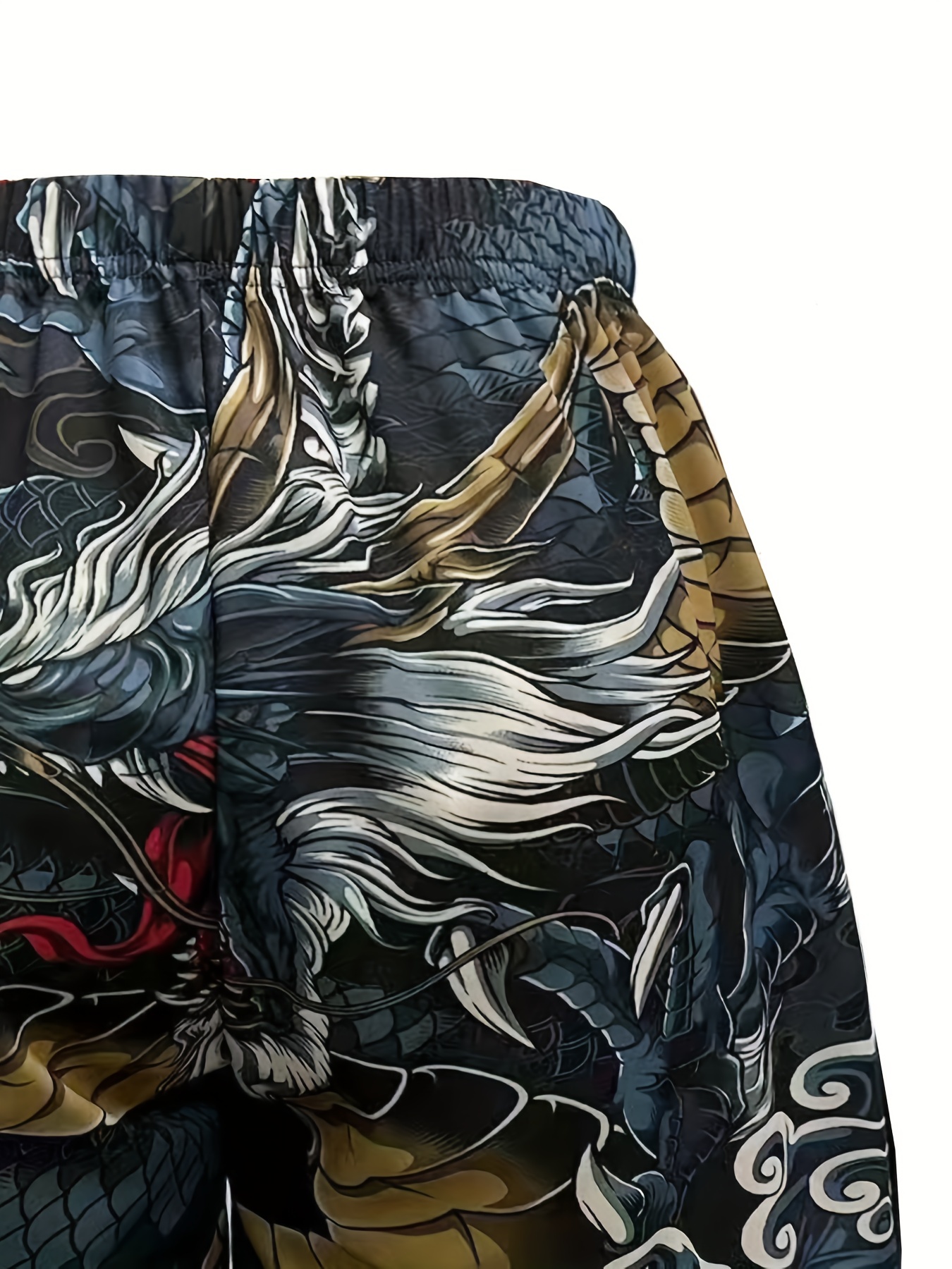 halloween skull pattern comfy shorts mens casual stretch street style shorts for summer details 14